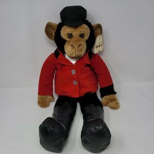 Aurora Plush Tally Ho Monkey Rare Original Circus Stuffed Animal Red Coat Vtg